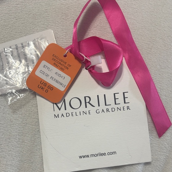 Elegant Lavender Strapless Prom Dress - Picture 6 of 8